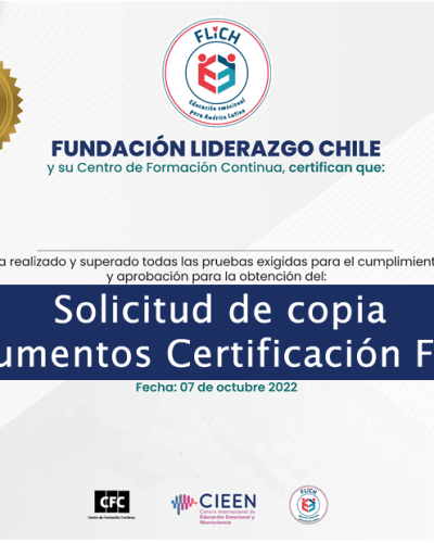Solicitud de copia documentos de aprobación programas FLICH