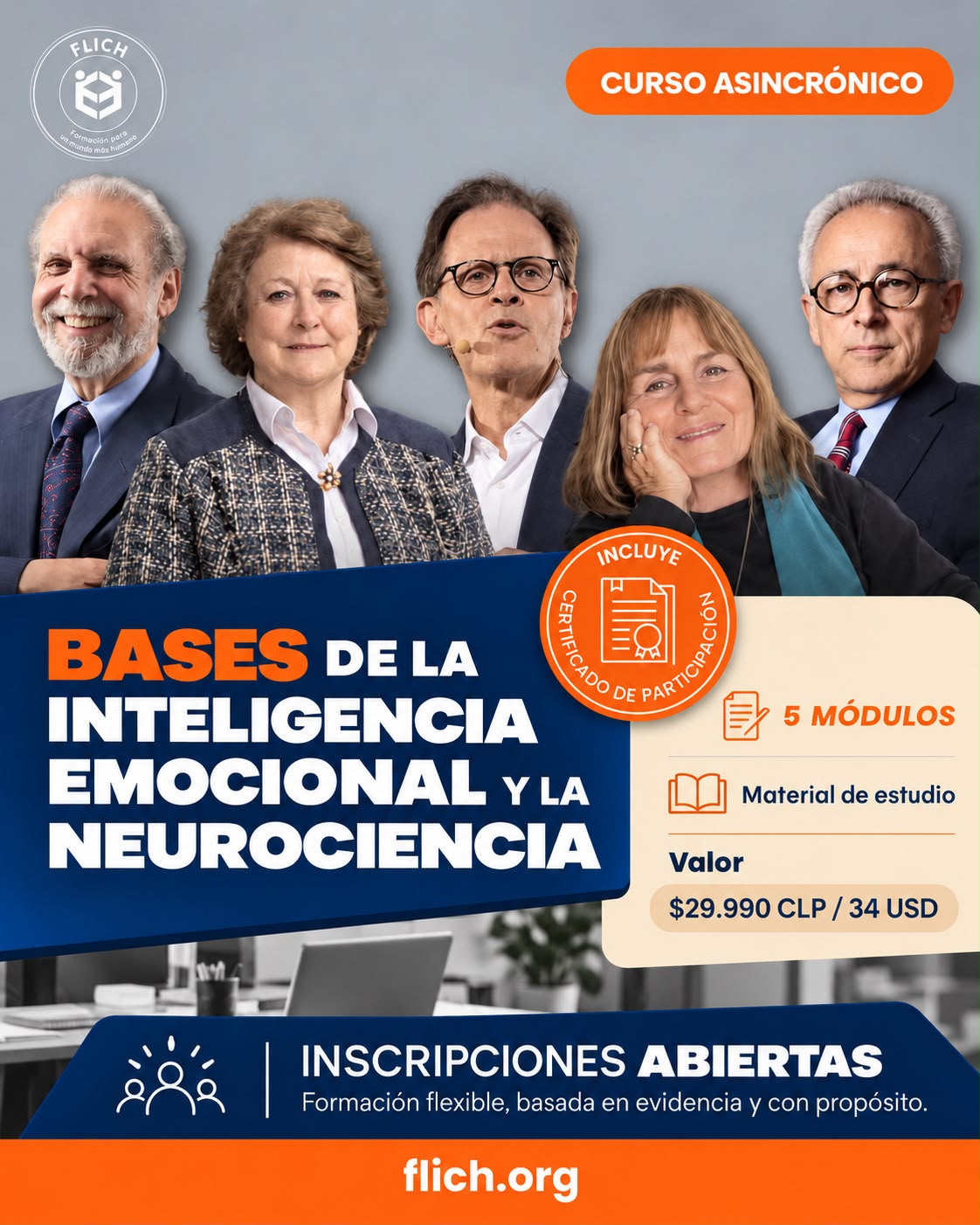 Curso Asincrónico «Bases de la Inteligencia Emocional y la Neurociencia»