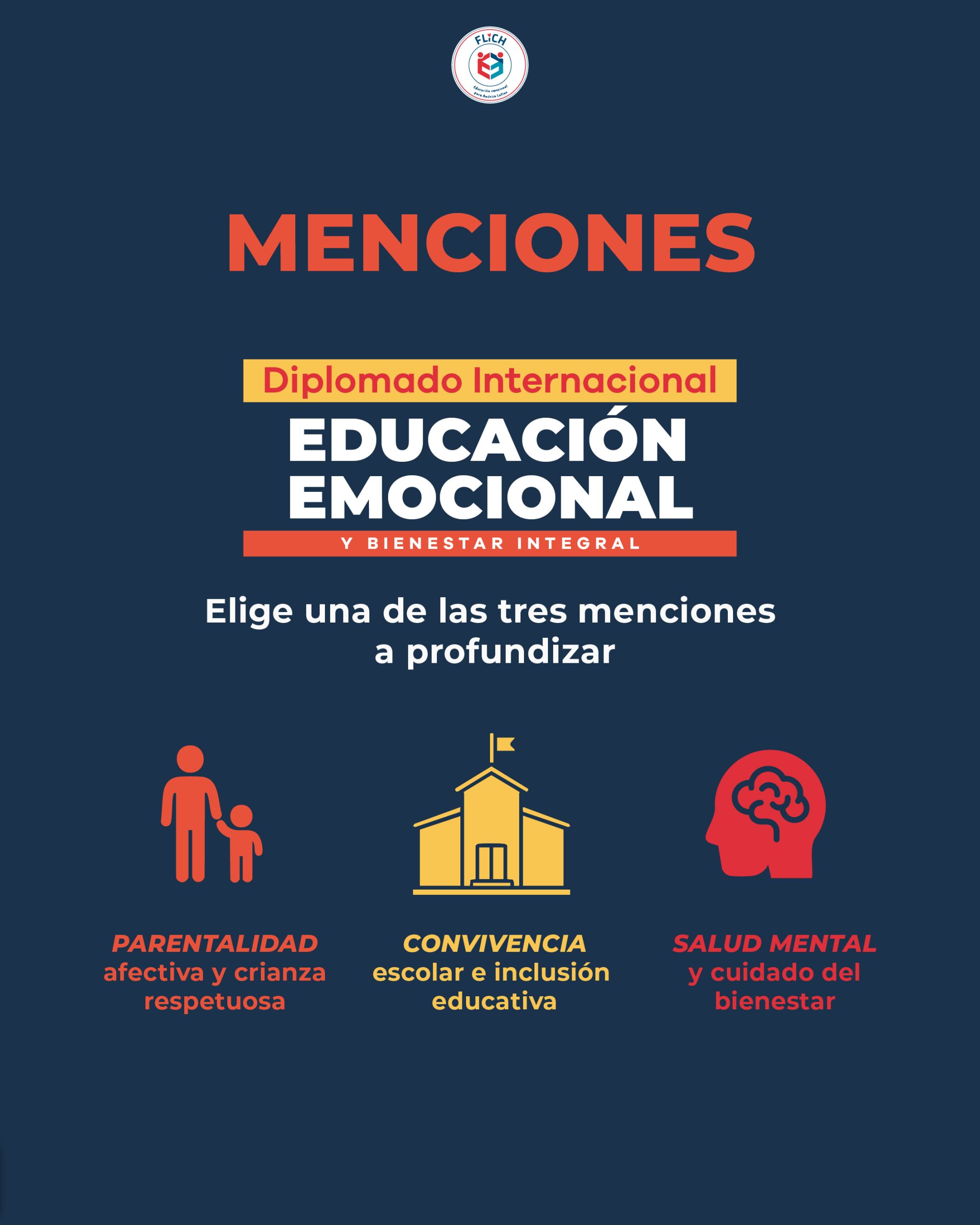 Menciones Diplomado Internacional de Educación Emocional y Bienestar Integral 2026 – 1